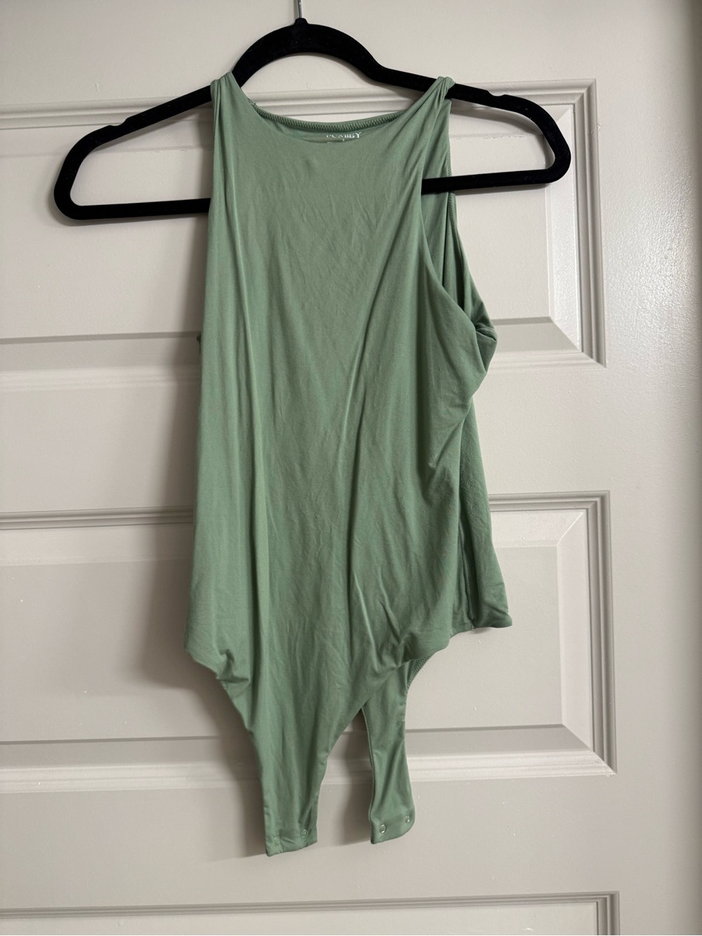 Sleeveless Sage Green Bodysuit Tank — Modern Everyday Staple